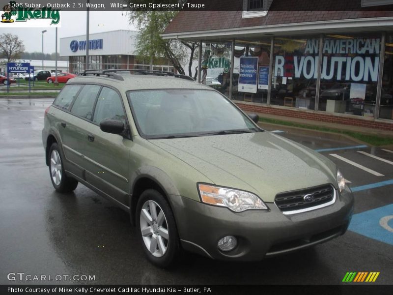 Willow Green Opalescent / Taupe 2006 Subaru Outback 2.5i Wagon