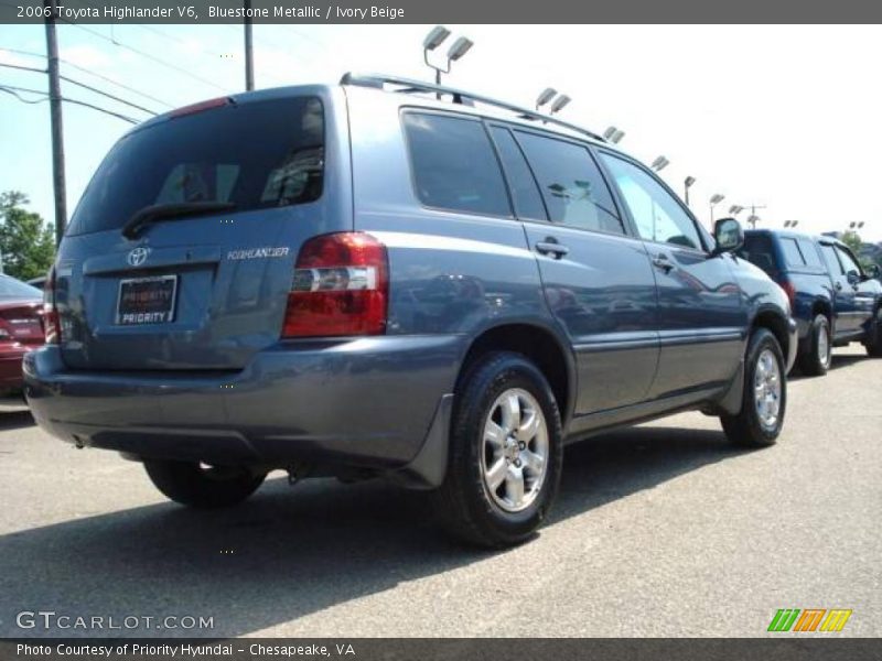 Bluestone Metallic / Ivory Beige 2006 Toyota Highlander V6