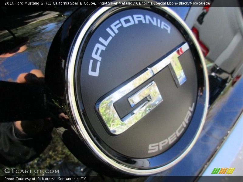 Ingot Silver Metallic / California Special Ebony Black/Miko Suede 2016 Ford Mustang GT/CS California Special Coupe