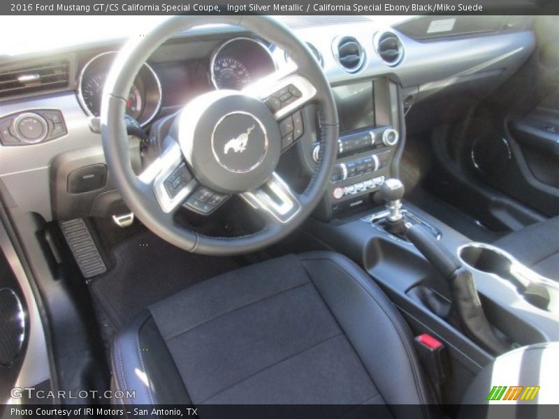 Ingot Silver Metallic / California Special Ebony Black/Miko Suede 2016 Ford Mustang GT/CS California Special Coupe