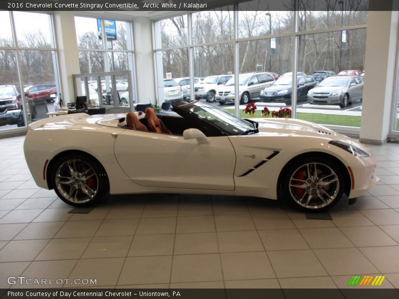 Arctic White / Kalahari 2016 Chevrolet Corvette Stingray Convertible