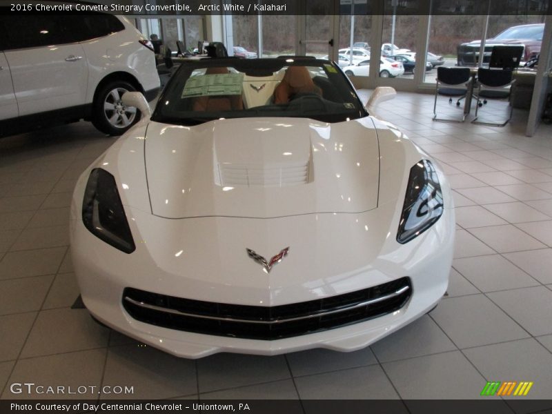 Arctic White / Kalahari 2016 Chevrolet Corvette Stingray Convertible