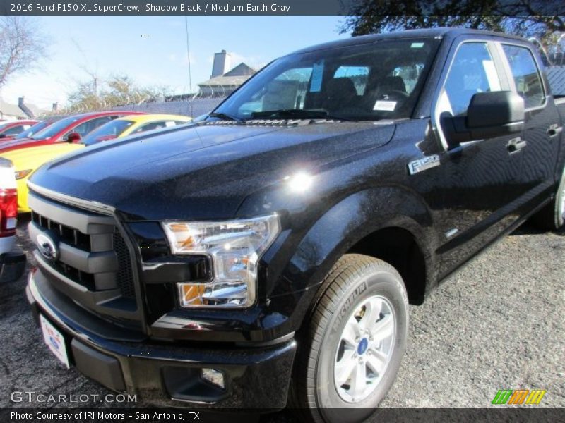 Shadow Black / Medium Earth Gray 2016 Ford F150 XL SuperCrew