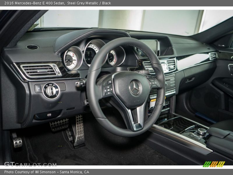 Steel Grey Metallic / Black 2016 Mercedes-Benz E 400 Sedan