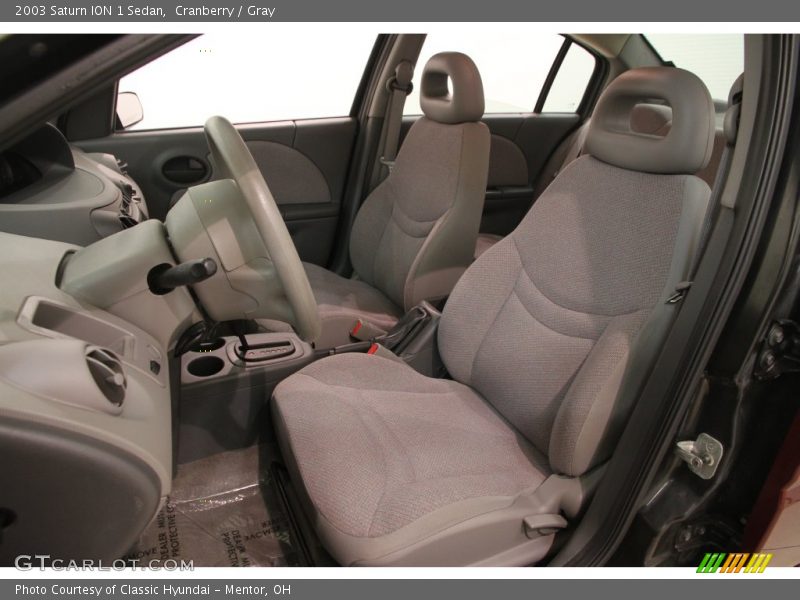 Cranberry / Gray 2003 Saturn ION 1 Sedan