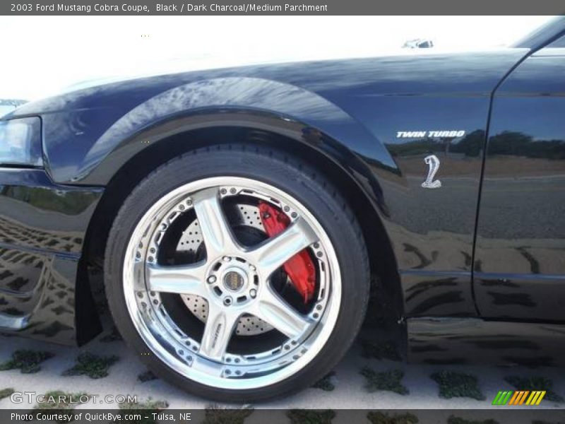 Black / Dark Charcoal/Medium Parchment 2003 Ford Mustang Cobra Coupe