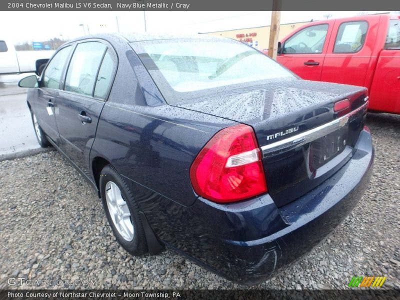 Navy Blue Metallic / Gray 2004 Chevrolet Malibu LS V6 Sedan
