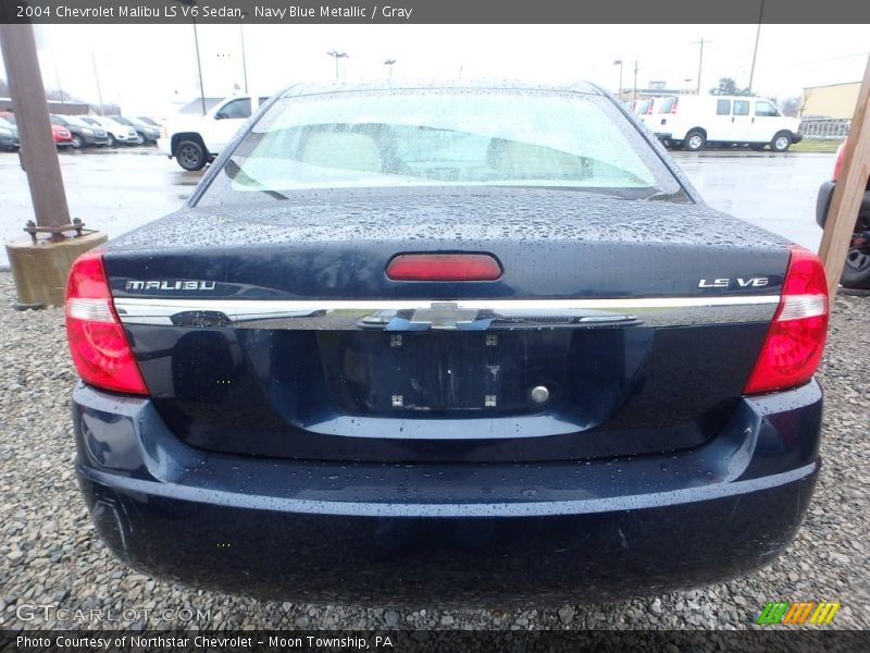 Navy Blue Metallic / Gray 2004 Chevrolet Malibu LS V6 Sedan