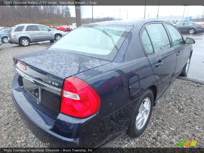 Navy Blue Metallic / Gray 2004 Chevrolet Malibu LS V6 Sedan
