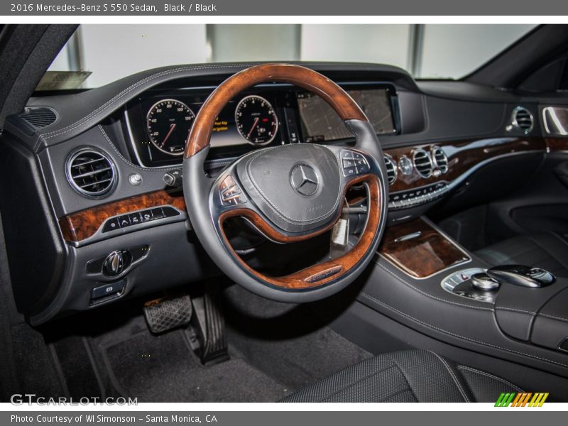 Black / Black 2016 Mercedes-Benz S 550 Sedan