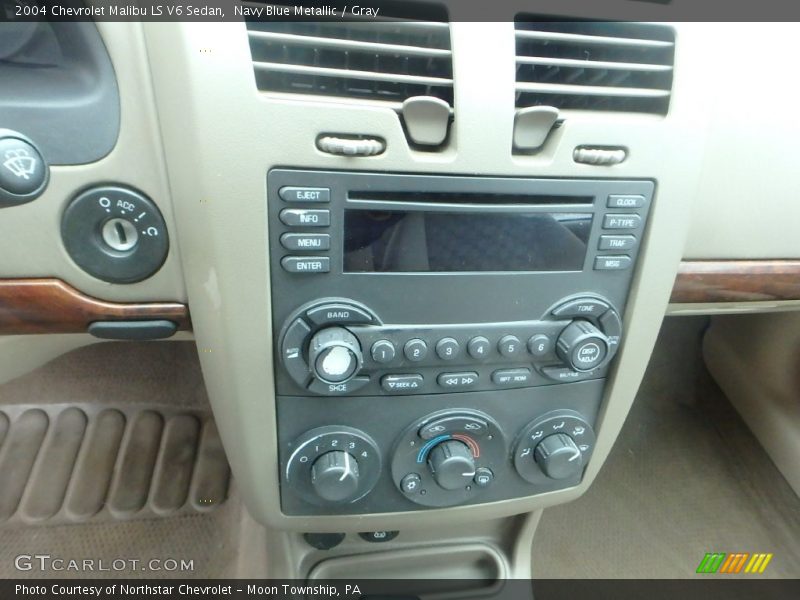 Navy Blue Metallic / Gray 2004 Chevrolet Malibu LS V6 Sedan