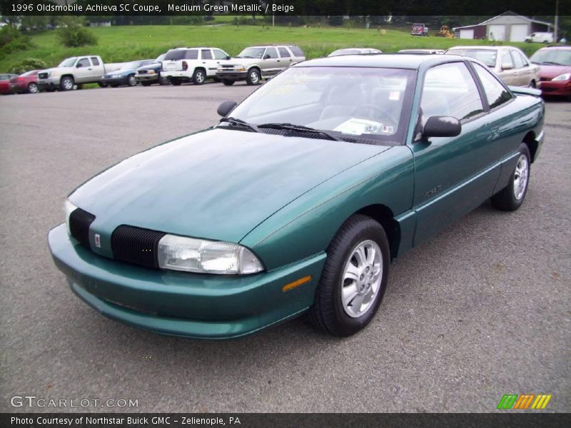 Medium Green Metallic / Beige 1996 Oldsmobile Achieva SC Coupe