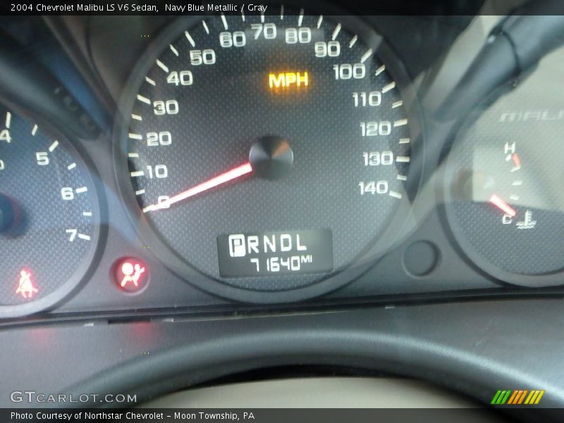 Navy Blue Metallic / Gray 2004 Chevrolet Malibu LS V6 Sedan