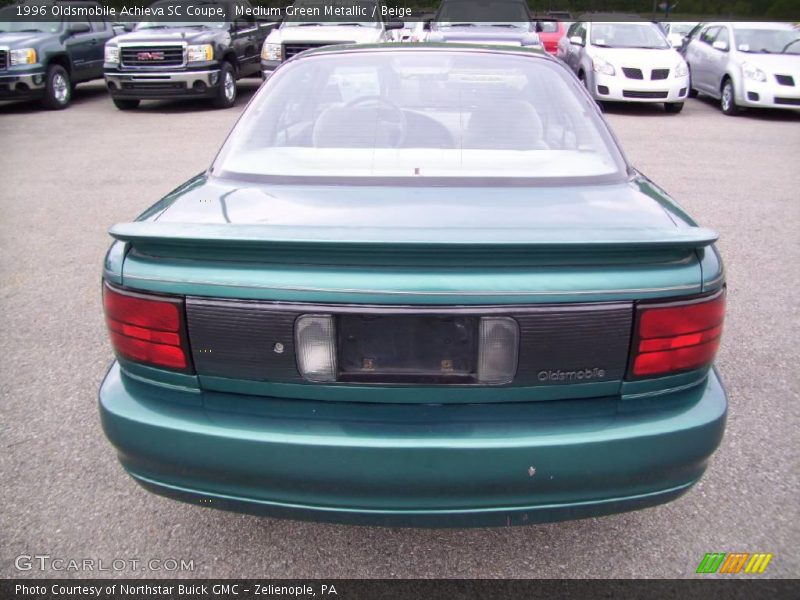 Medium Green Metallic / Beige 1996 Oldsmobile Achieva SC Coupe