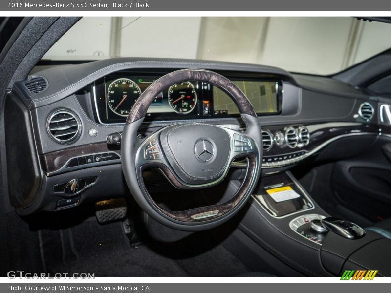 Black / Black 2016 Mercedes-Benz S 550 Sedan