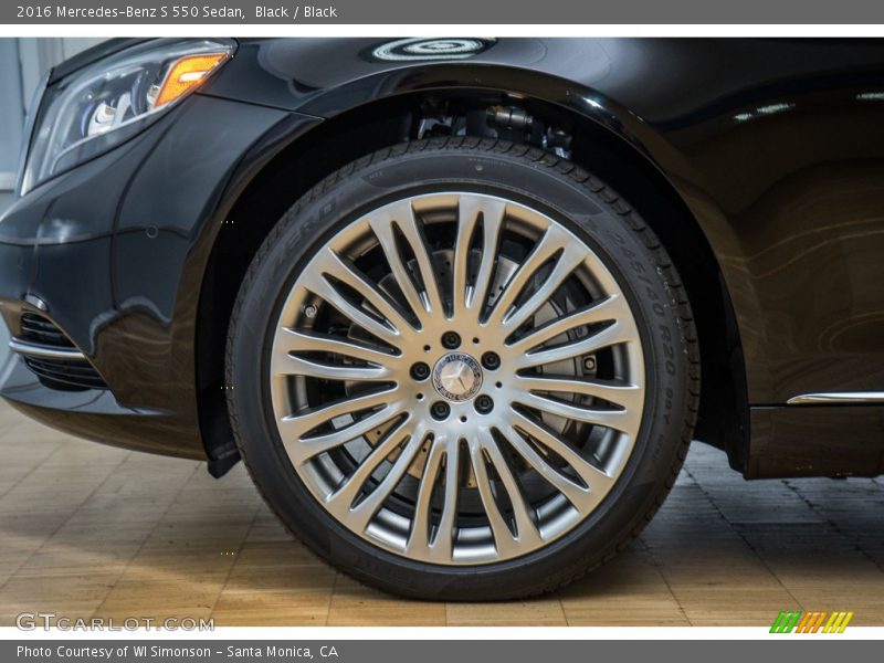 Black / Black 2016 Mercedes-Benz S 550 Sedan