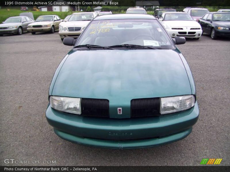 Medium Green Metallic / Beige 1996 Oldsmobile Achieva SC Coupe