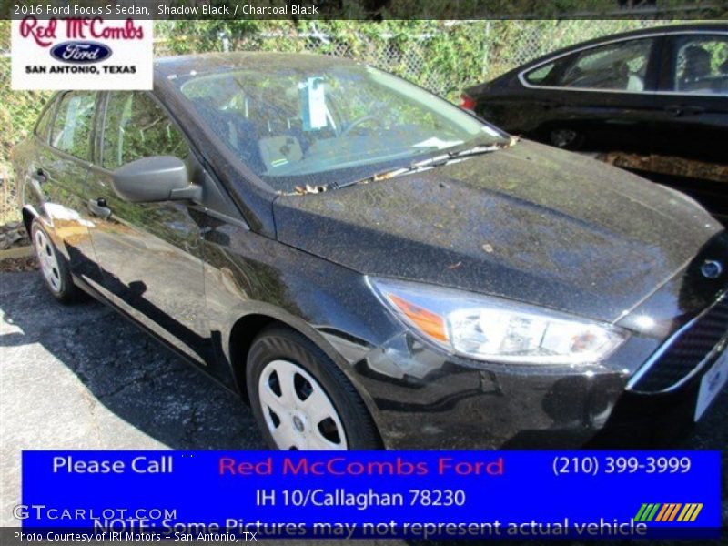 Shadow Black / Charcoal Black 2016 Ford Focus S Sedan