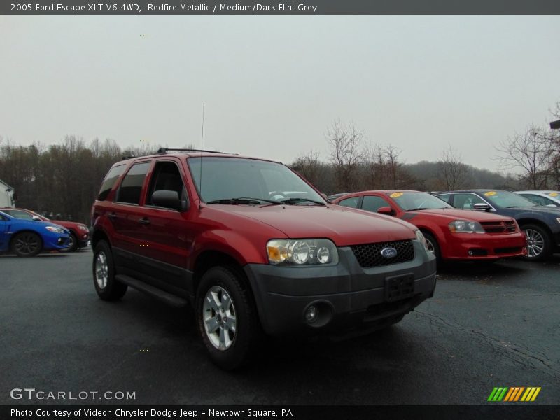 Redfire Metallic / Medium/Dark Flint Grey 2005 Ford Escape XLT V6 4WD