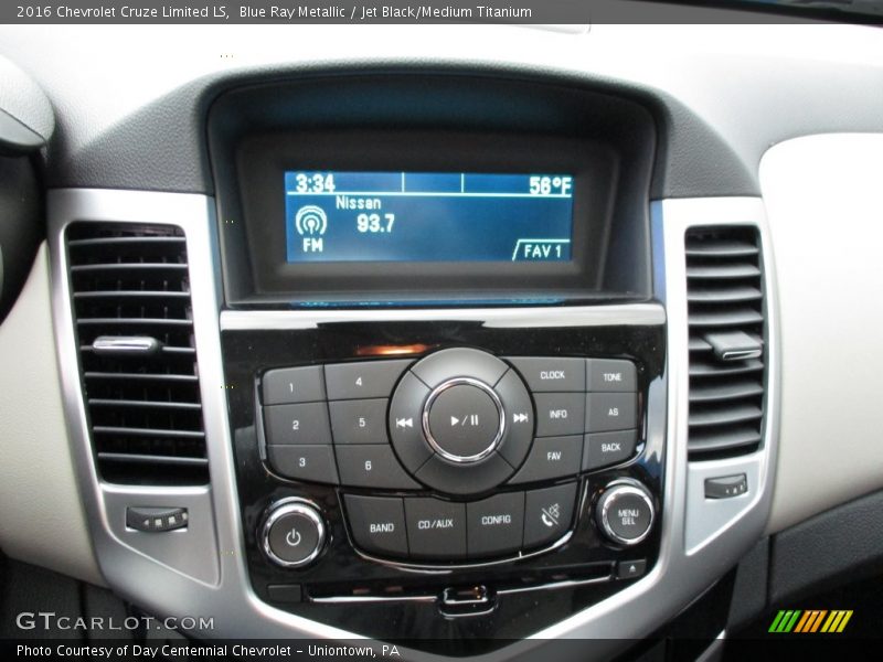 Blue Ray Metallic / Jet Black/Medium Titanium 2016 Chevrolet Cruze Limited LS