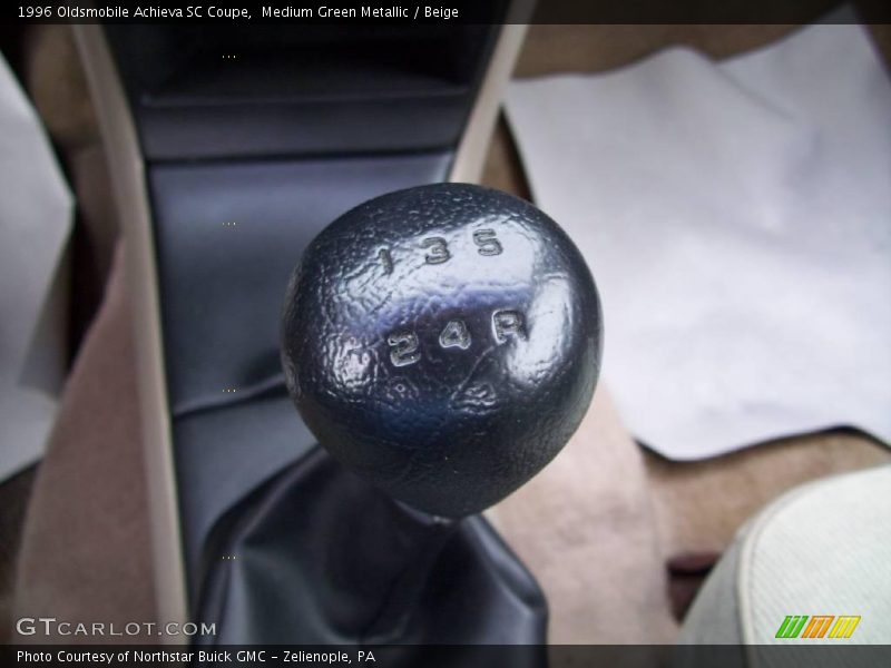 Medium Green Metallic / Beige 1996 Oldsmobile Achieva SC Coupe