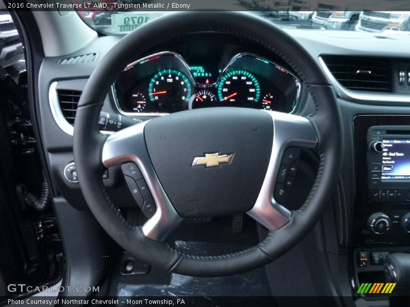 Tungsten Metallic / Ebony 2016 Chevrolet Traverse LT AWD