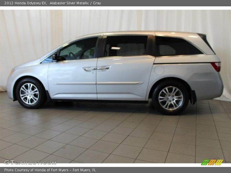 Alabaster Silver Metallic / Gray 2012 Honda Odyssey EX