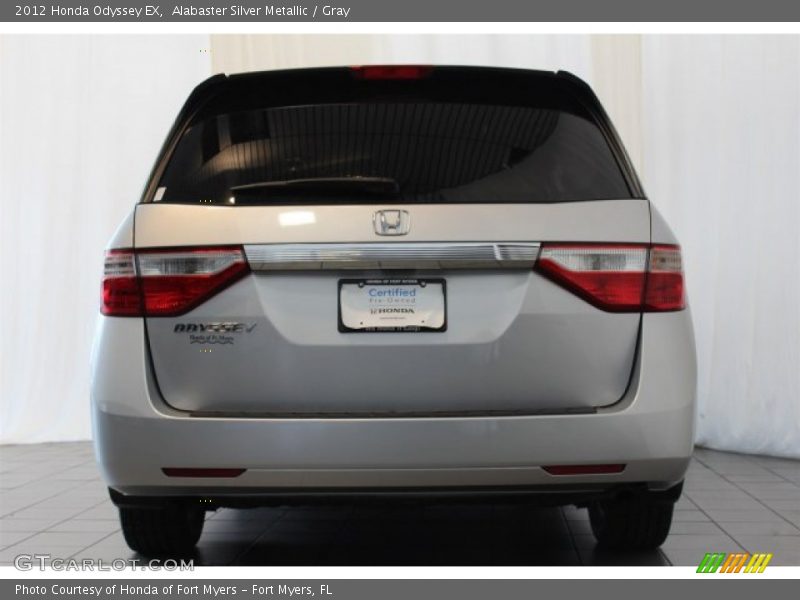 Alabaster Silver Metallic / Gray 2012 Honda Odyssey EX