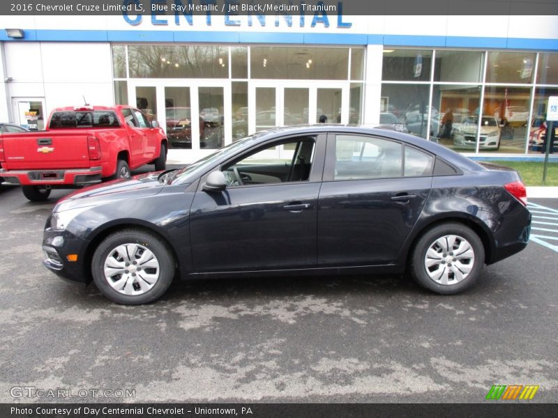 Blue Ray Metallic / Jet Black/Medium Titanium 2016 Chevrolet Cruze Limited LS