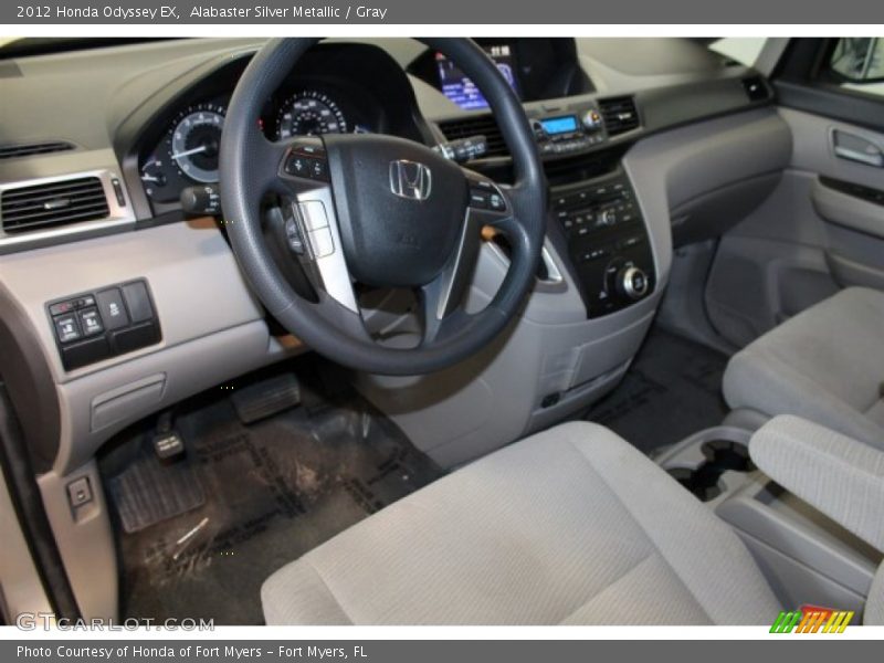 Alabaster Silver Metallic / Gray 2012 Honda Odyssey EX