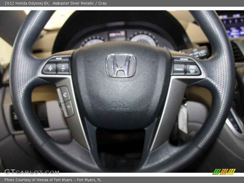 Alabaster Silver Metallic / Gray 2012 Honda Odyssey EX