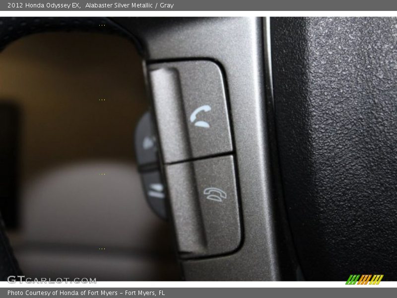 Alabaster Silver Metallic / Gray 2012 Honda Odyssey EX