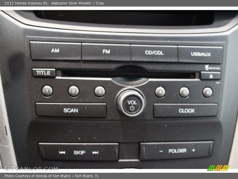 Alabaster Silver Metallic / Gray 2012 Honda Odyssey EX