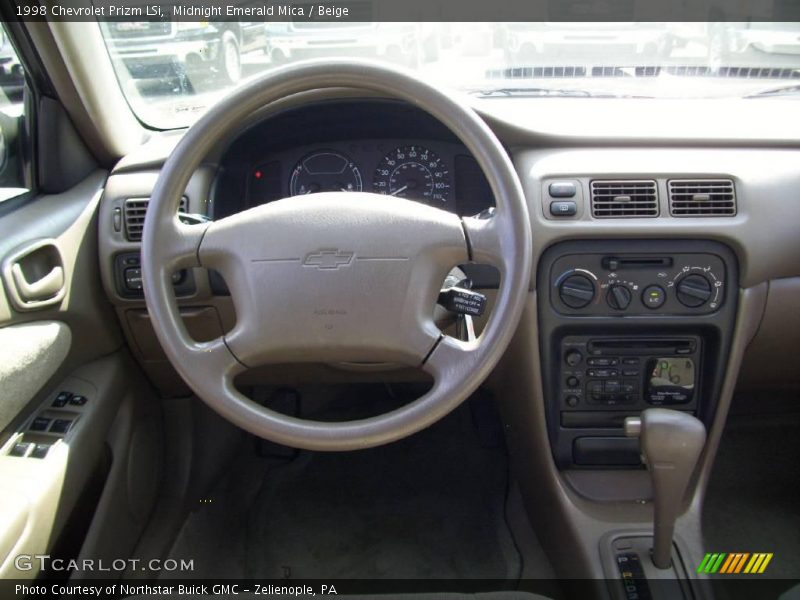 Midnight Emerald Mica / Beige 1998 Chevrolet Prizm LSi