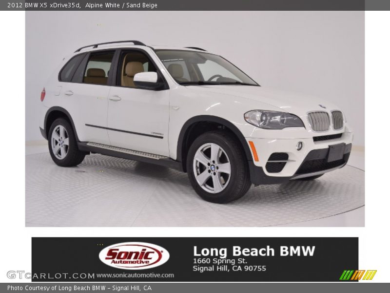 Alpine White / Sand Beige 2012 BMW X5 xDrive35d