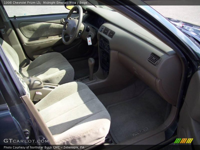 Midnight Emerald Mica / Beige 1998 Chevrolet Prizm LSi