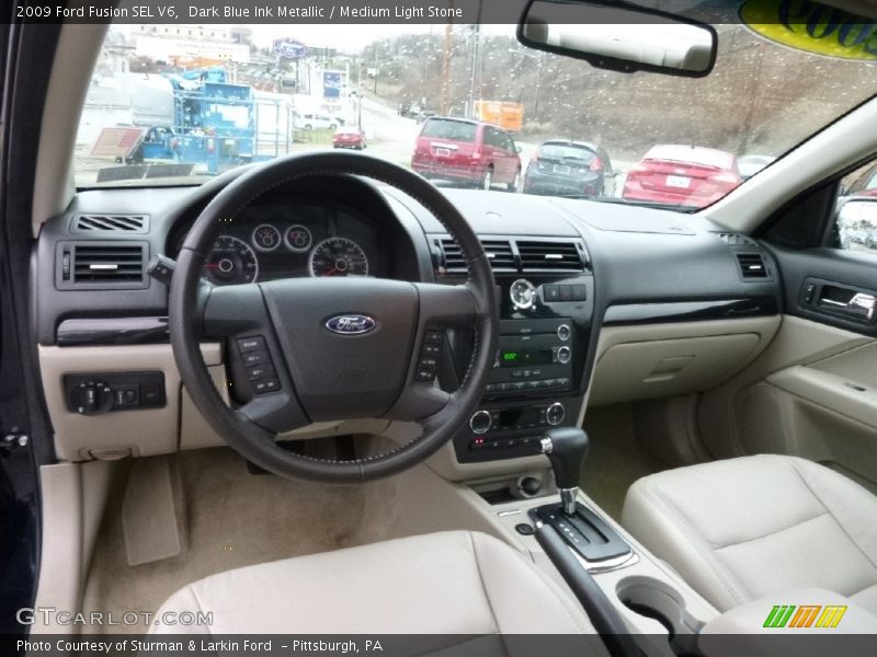 Dark Blue Ink Metallic / Medium Light Stone 2009 Ford Fusion SEL V6
