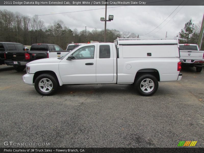 Bright White / Dark Slate Gray/Medium Slate Gray 2011 Dodge Dakota Big Horn Extended Cab