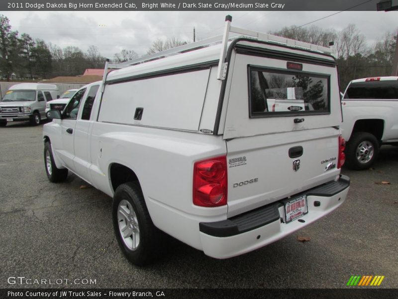Bright White / Dark Slate Gray/Medium Slate Gray 2011 Dodge Dakota Big Horn Extended Cab
