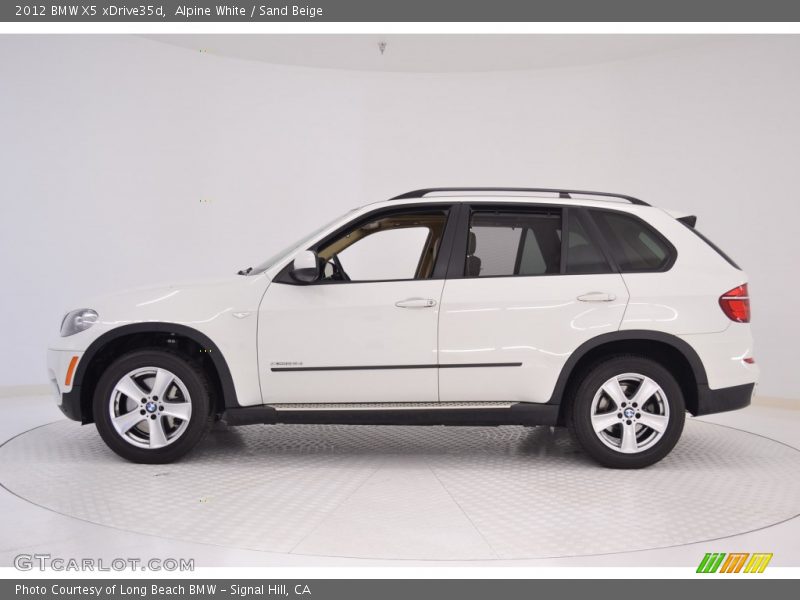 Alpine White / Sand Beige 2012 BMW X5 xDrive35d