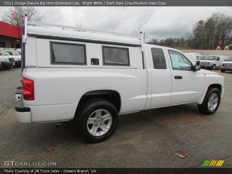 Bright White / Dark Slate Gray/Medium Slate Gray 2011 Dodge Dakota Big Horn Extended Cab
