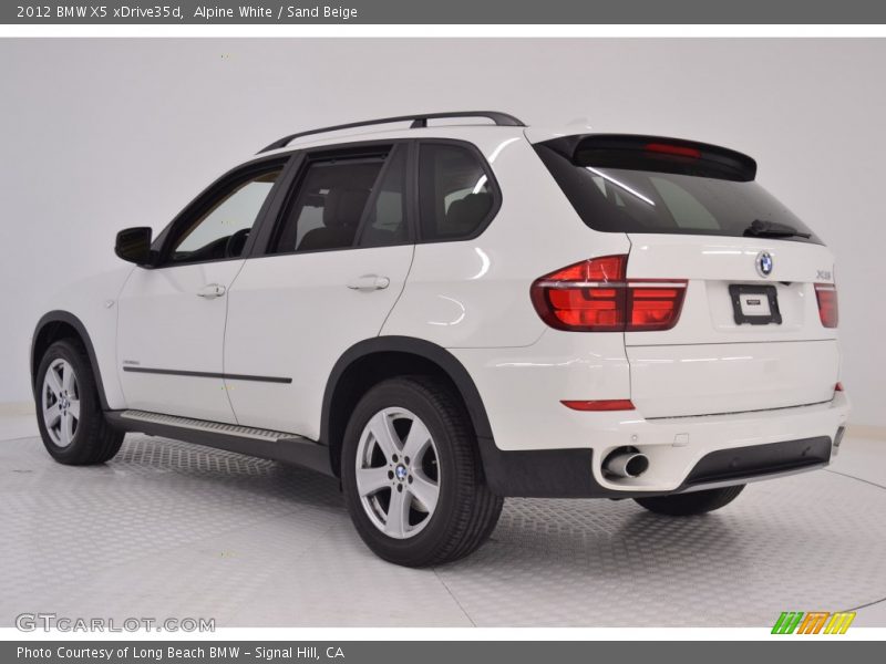 Alpine White / Sand Beige 2012 BMW X5 xDrive35d