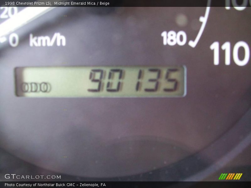 Midnight Emerald Mica / Beige 1998 Chevrolet Prizm LSi