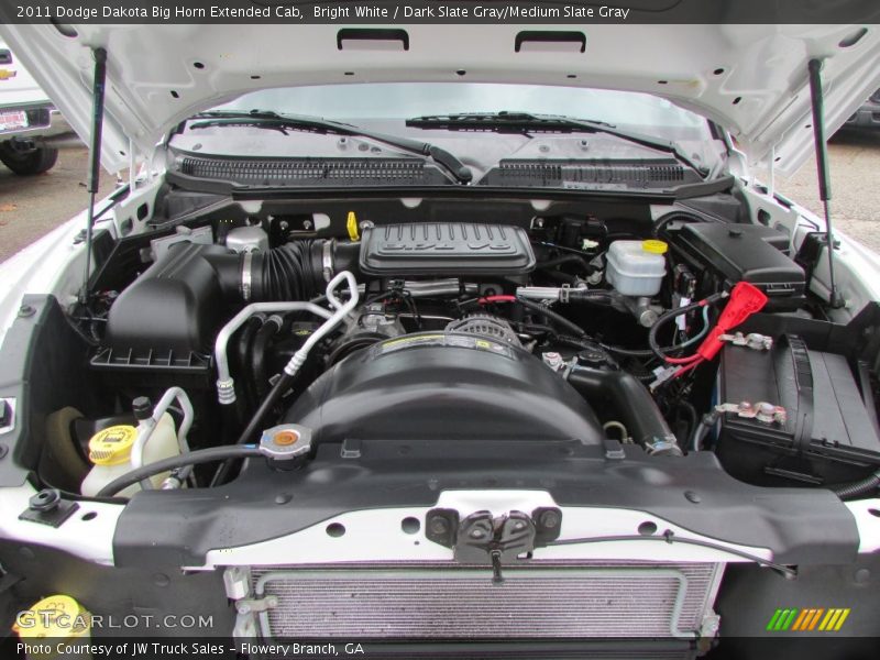Bright White / Dark Slate Gray/Medium Slate Gray 2011 Dodge Dakota Big Horn Extended Cab
