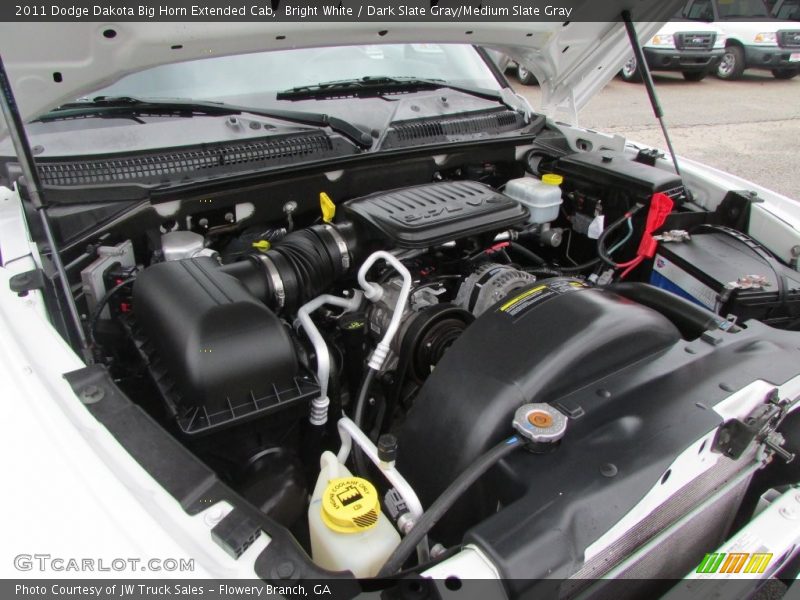 Bright White / Dark Slate Gray/Medium Slate Gray 2011 Dodge Dakota Big Horn Extended Cab
