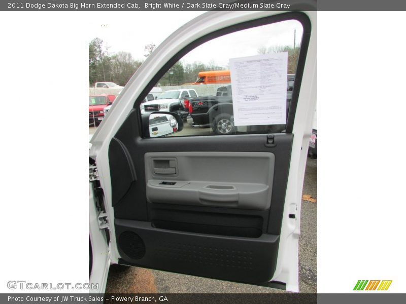 Bright White / Dark Slate Gray/Medium Slate Gray 2011 Dodge Dakota Big Horn Extended Cab