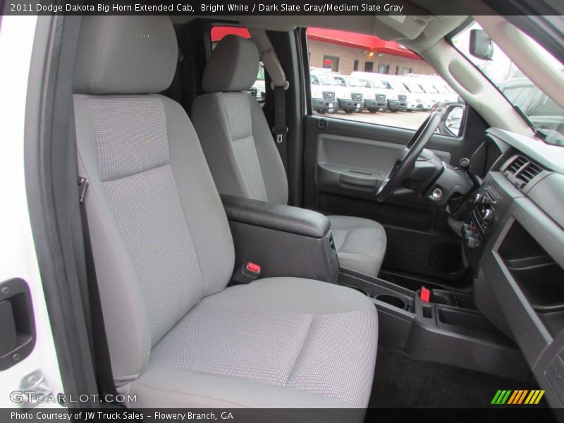 Bright White / Dark Slate Gray/Medium Slate Gray 2011 Dodge Dakota Big Horn Extended Cab