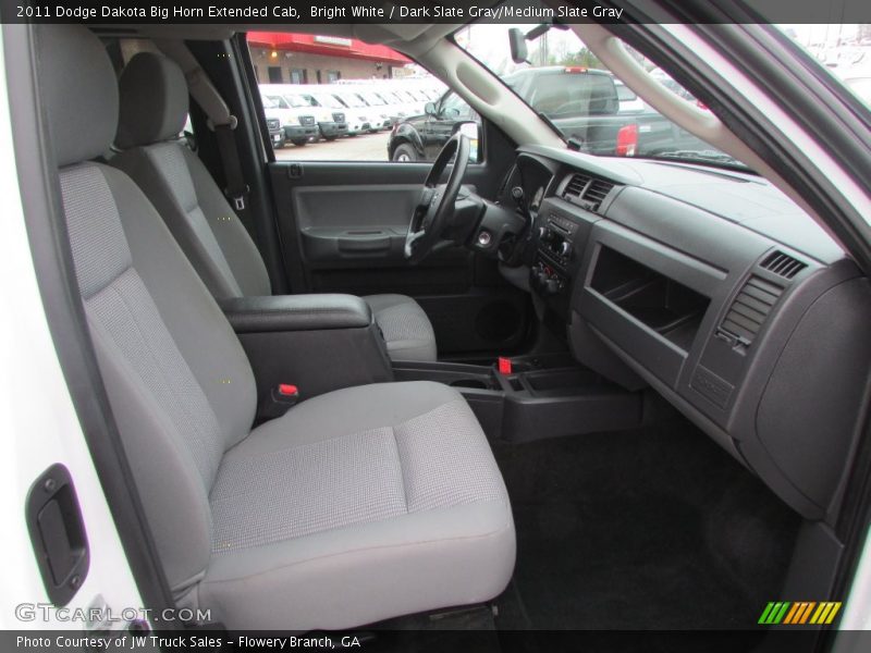Bright White / Dark Slate Gray/Medium Slate Gray 2011 Dodge Dakota Big Horn Extended Cab