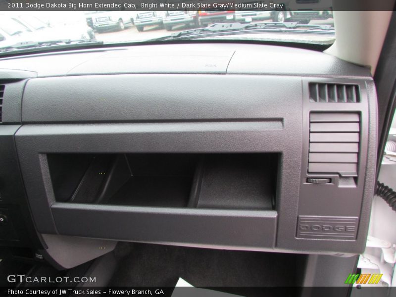 Bright White / Dark Slate Gray/Medium Slate Gray 2011 Dodge Dakota Big Horn Extended Cab