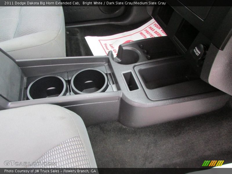 Bright White / Dark Slate Gray/Medium Slate Gray 2011 Dodge Dakota Big Horn Extended Cab
